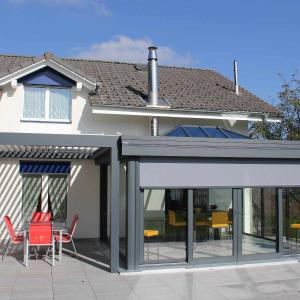 Veranda Verandome, avec pergola bio-climatique